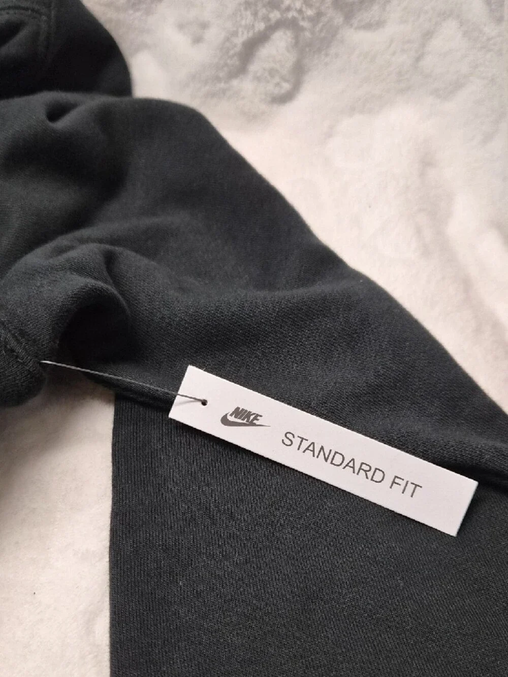 Nike Black Crewneck Sweatshirt with White Swoosh Logo